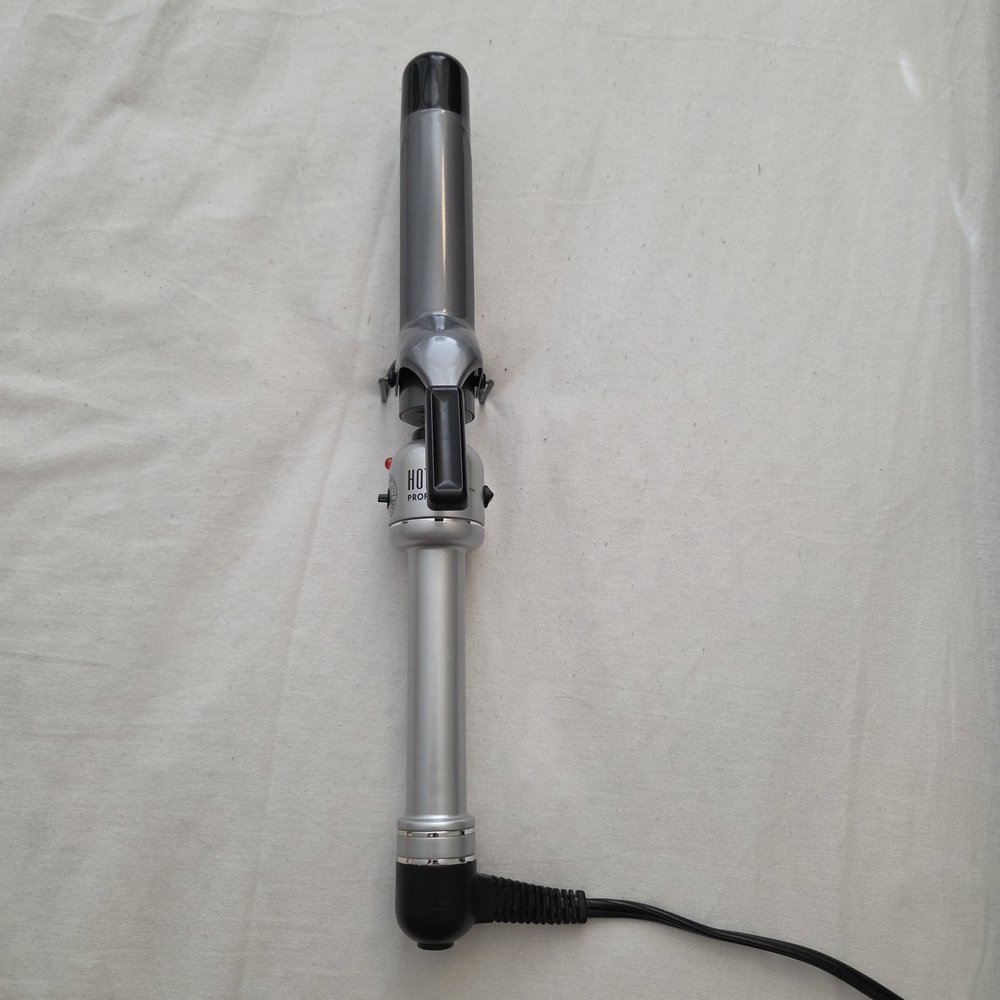 Hot Tools Silver and Black Curling Iron